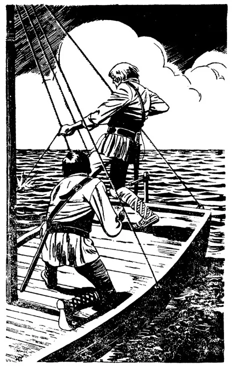 A black and white of a person on a boat  AI-generated content may be incorrect.