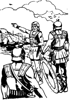A black and white drawing of a person pointing  AI-generated content may be incorrect.