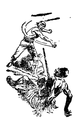 A black and white drawing of a person falling off a person  AI-generated content may be incorrect.