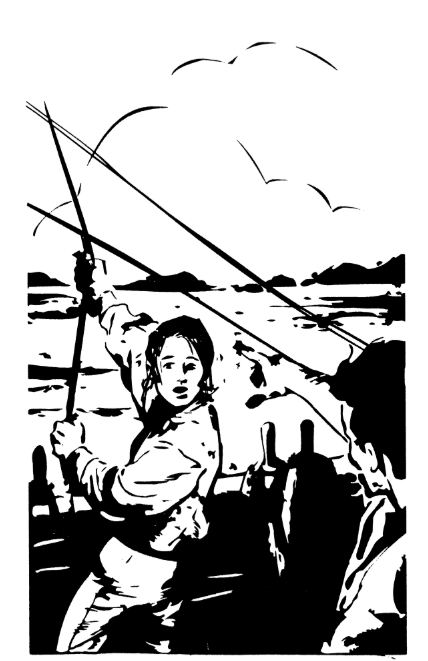 A person fishing on a boat  AI-generated content may be incorrect.