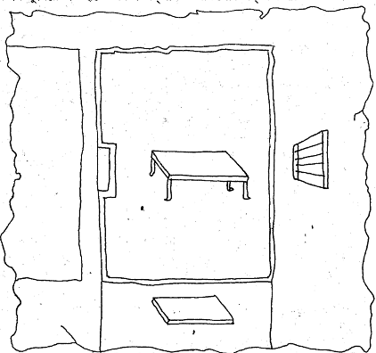 A drawing of a table  AI-generated content may be incorrect.